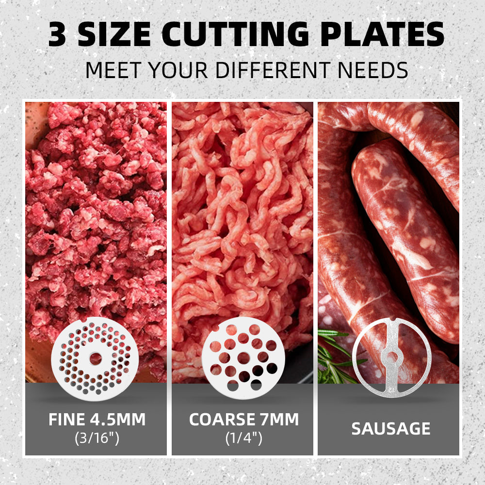 #5 Electric Meat Grinder, 0.5HP, 300 Lbs/H, Stainless Steel