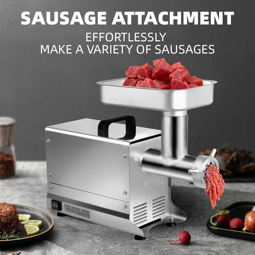 #5 Electric Meat Grinder, 0.5HP, 300 Lbs/H, Stainless Steel