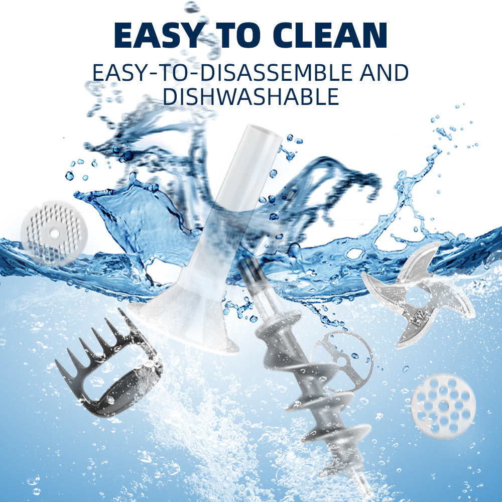 #5 Electric Meat Grinder, 0.5HP, 300 Lbs/H, Stainless Steel